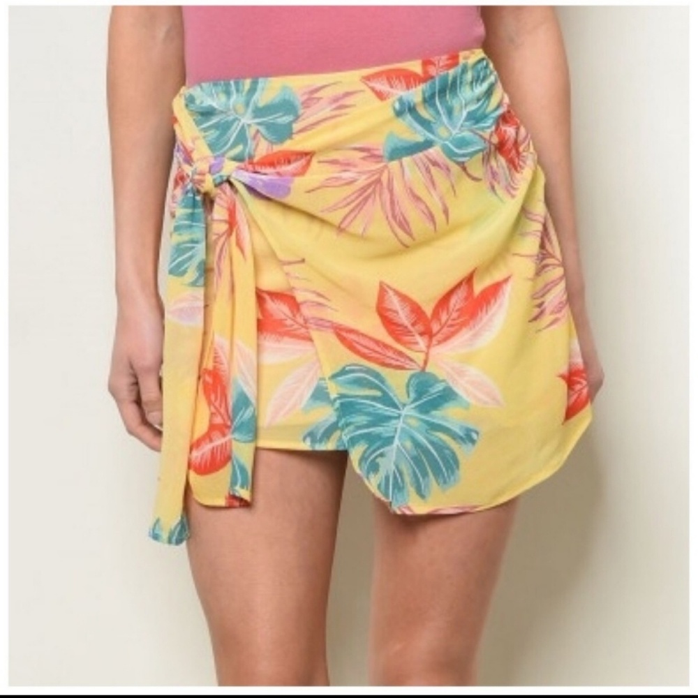 Floral,Spring,Summer, Beachy Wrap chiffon Skirt!